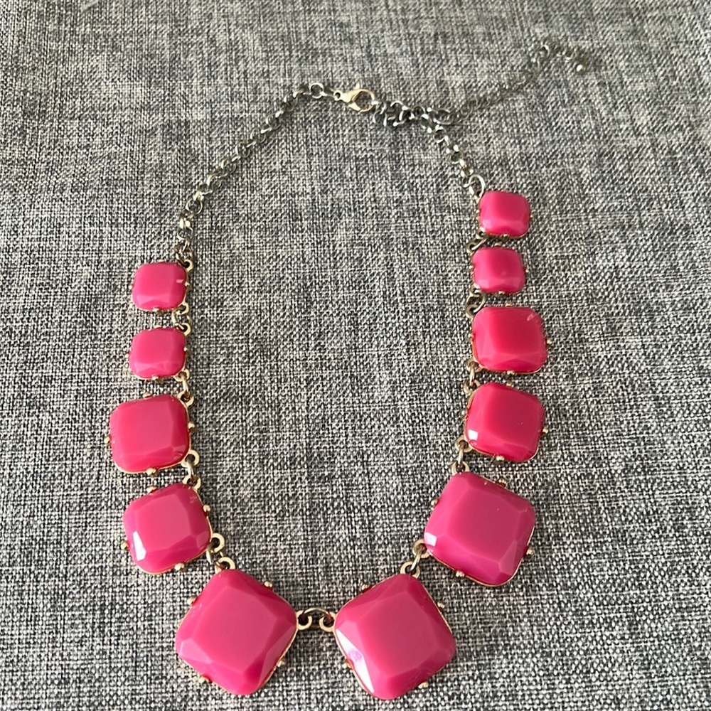 Pink beaded necklace